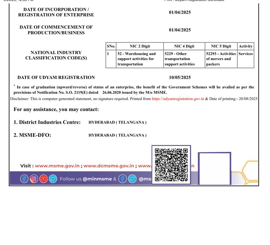 MSME Certificate